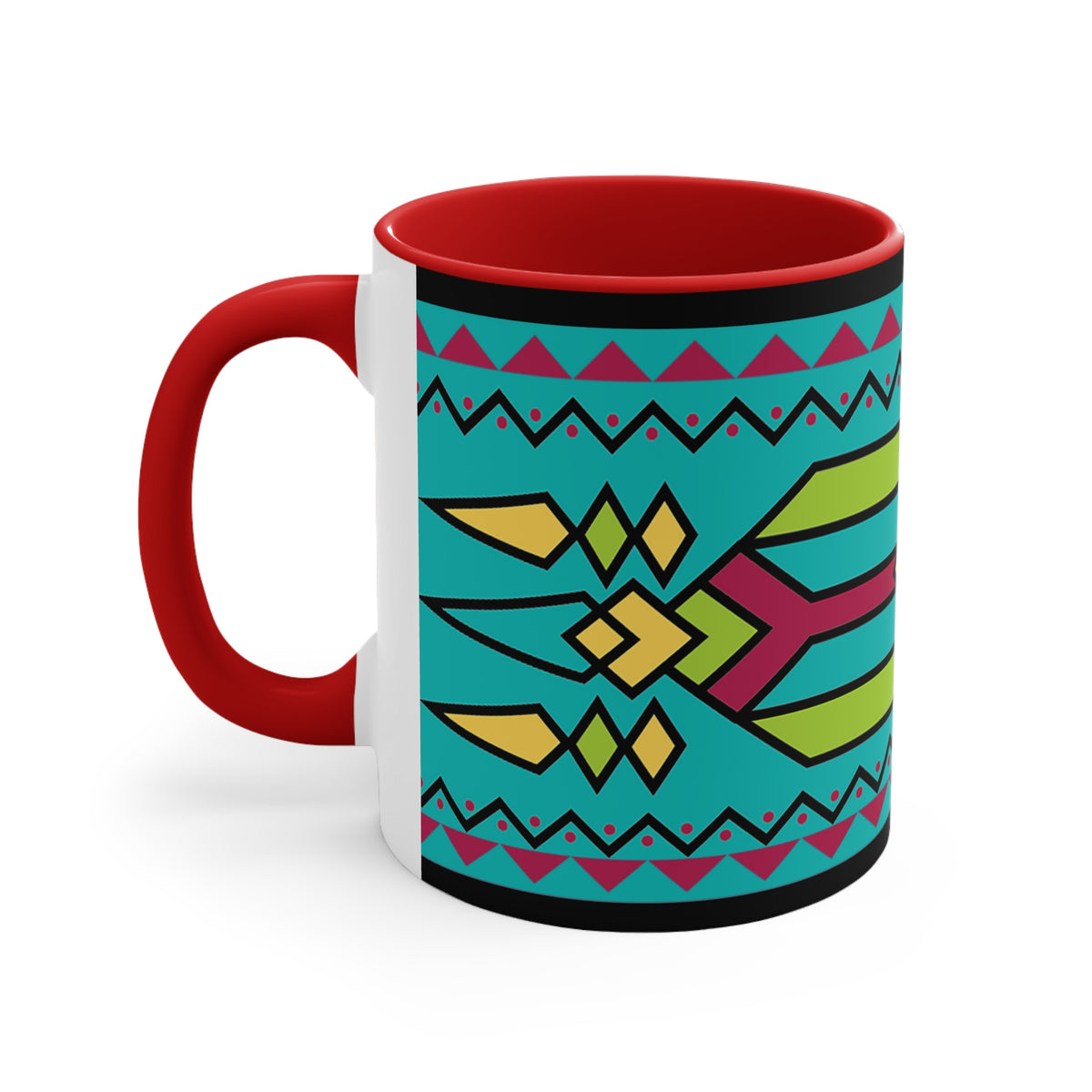 Native American Style Ribbonwork Mug