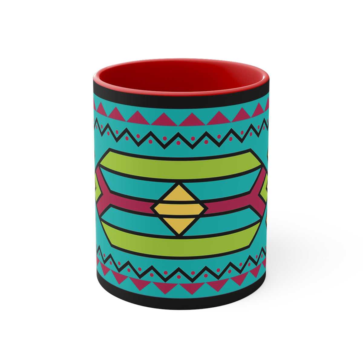 Native American Style Ribbonwork Mug