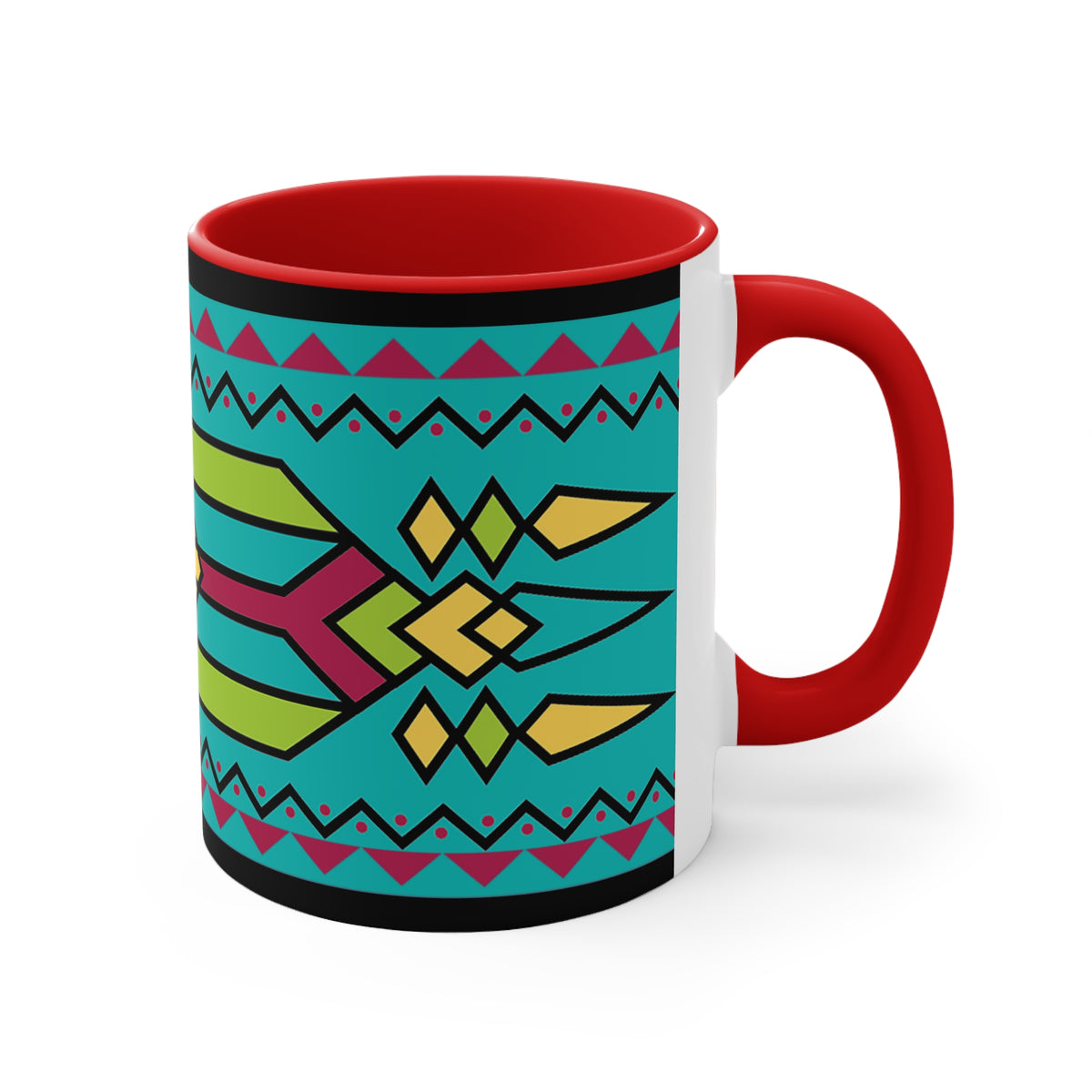 Native American Style Ribbonwork Mug