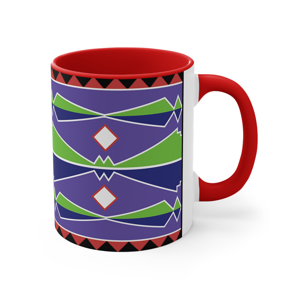 Native American Style Ribbonwork Mug