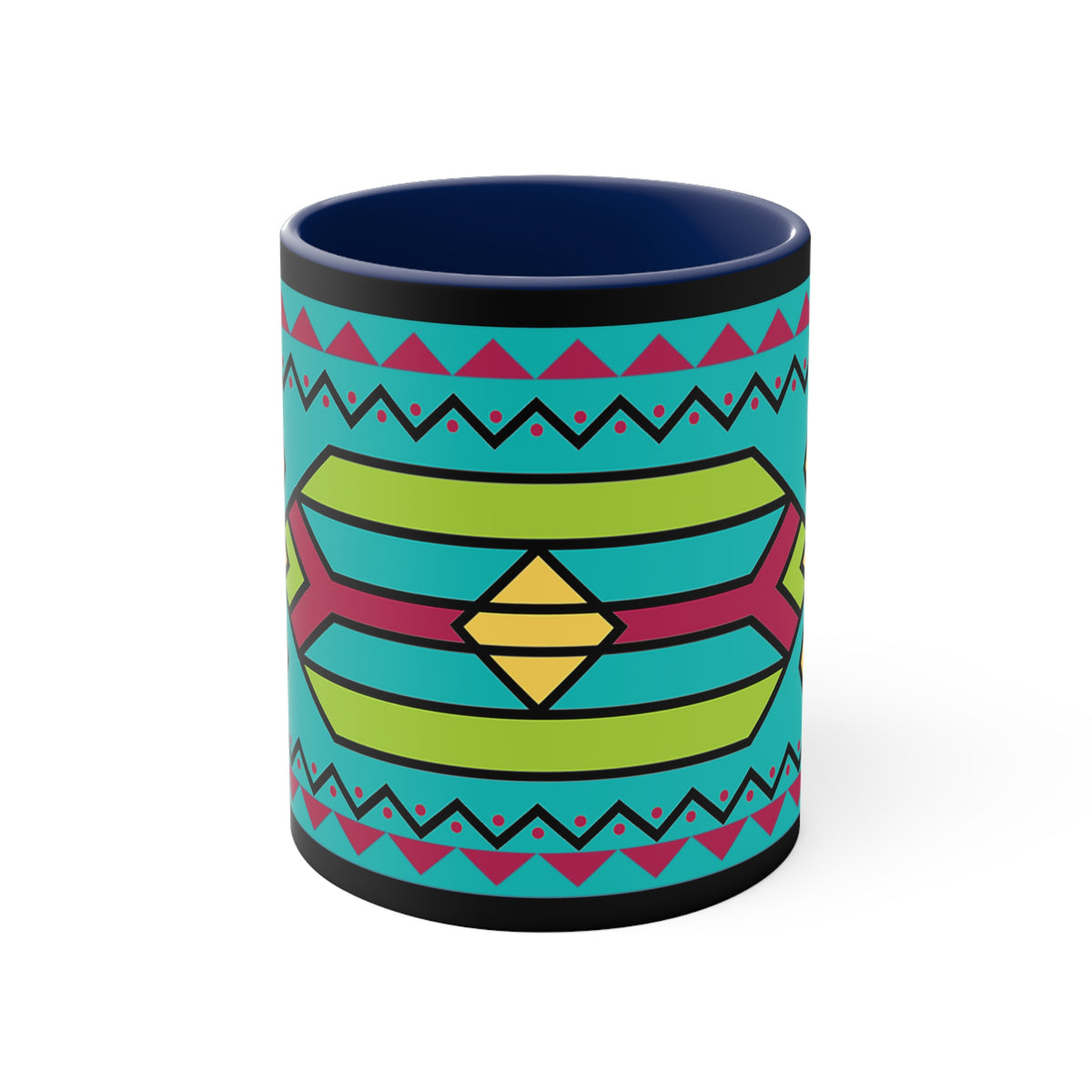 Native American Style Ribbonwork Mug