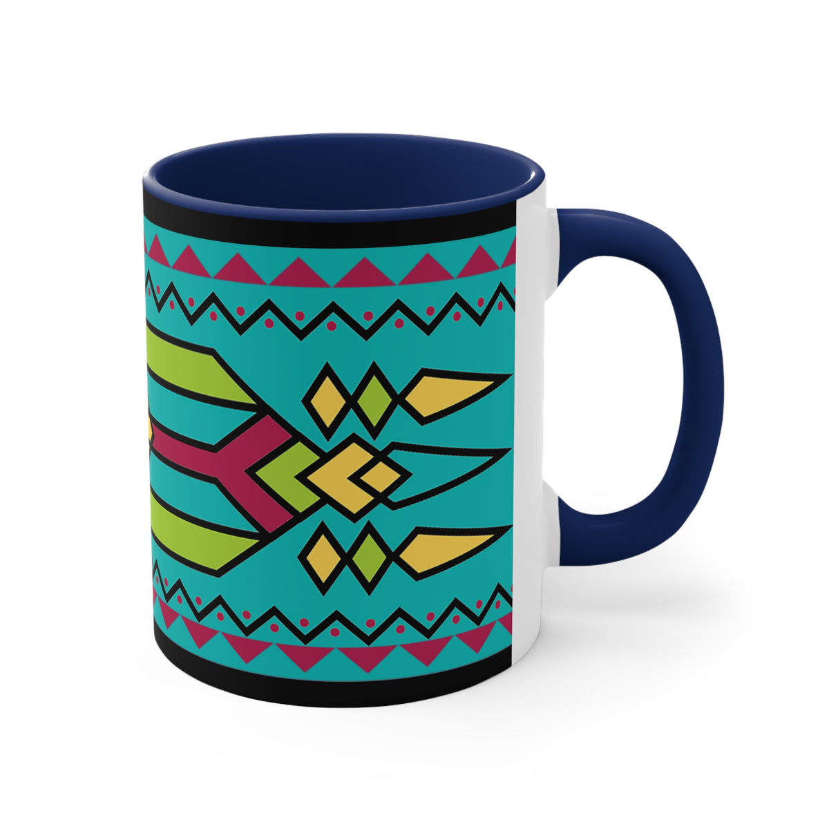 Native American Style Ribbonwork Mug