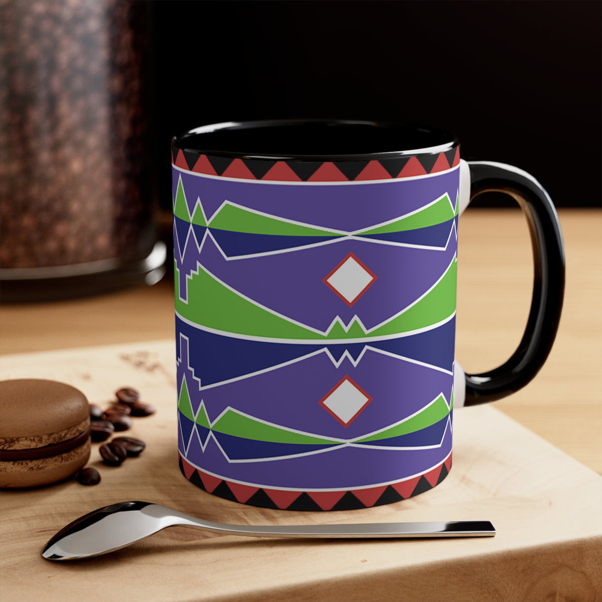 Native American Style Ribbonwork Mug