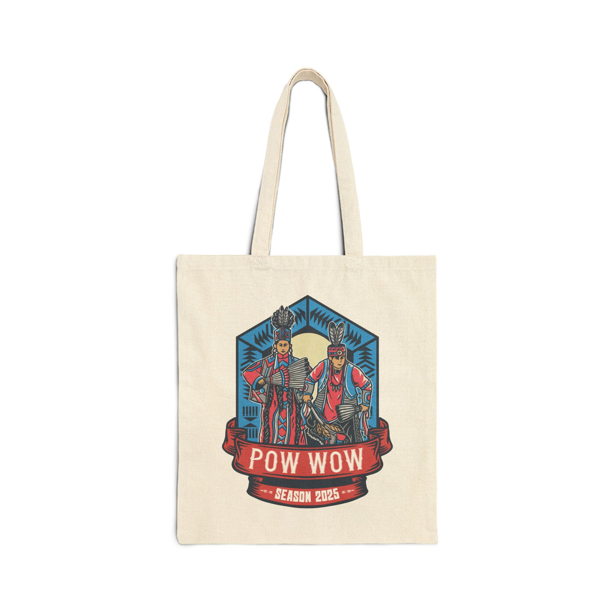 2025 Pow Wow Season - Cotton Canvas Tote Bag