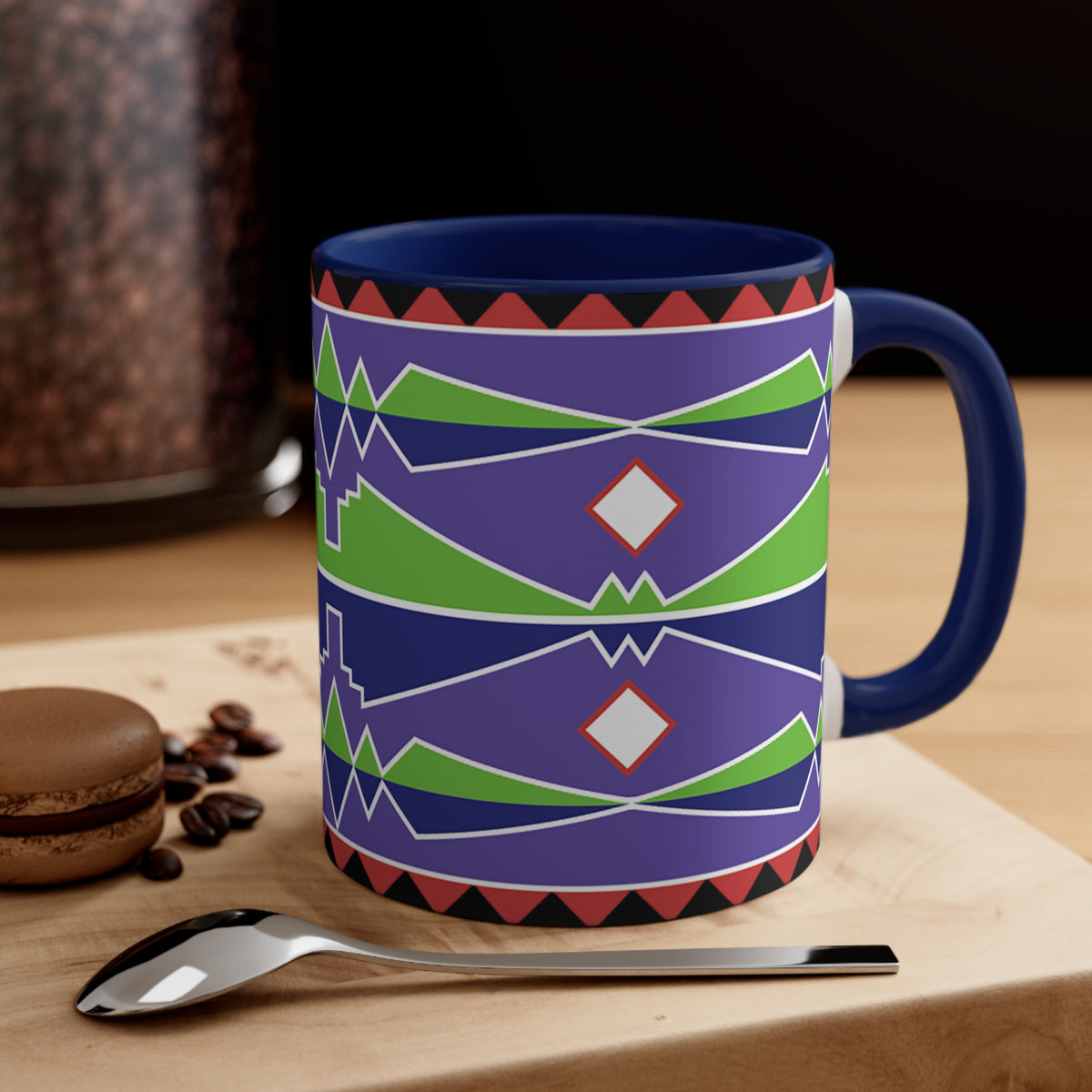 Native American Style Ribbonwork Mug