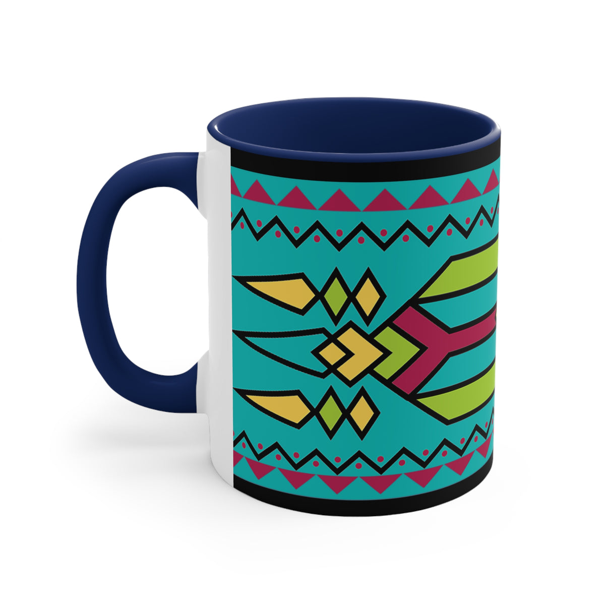 Native American Style Ribbonwork Mug