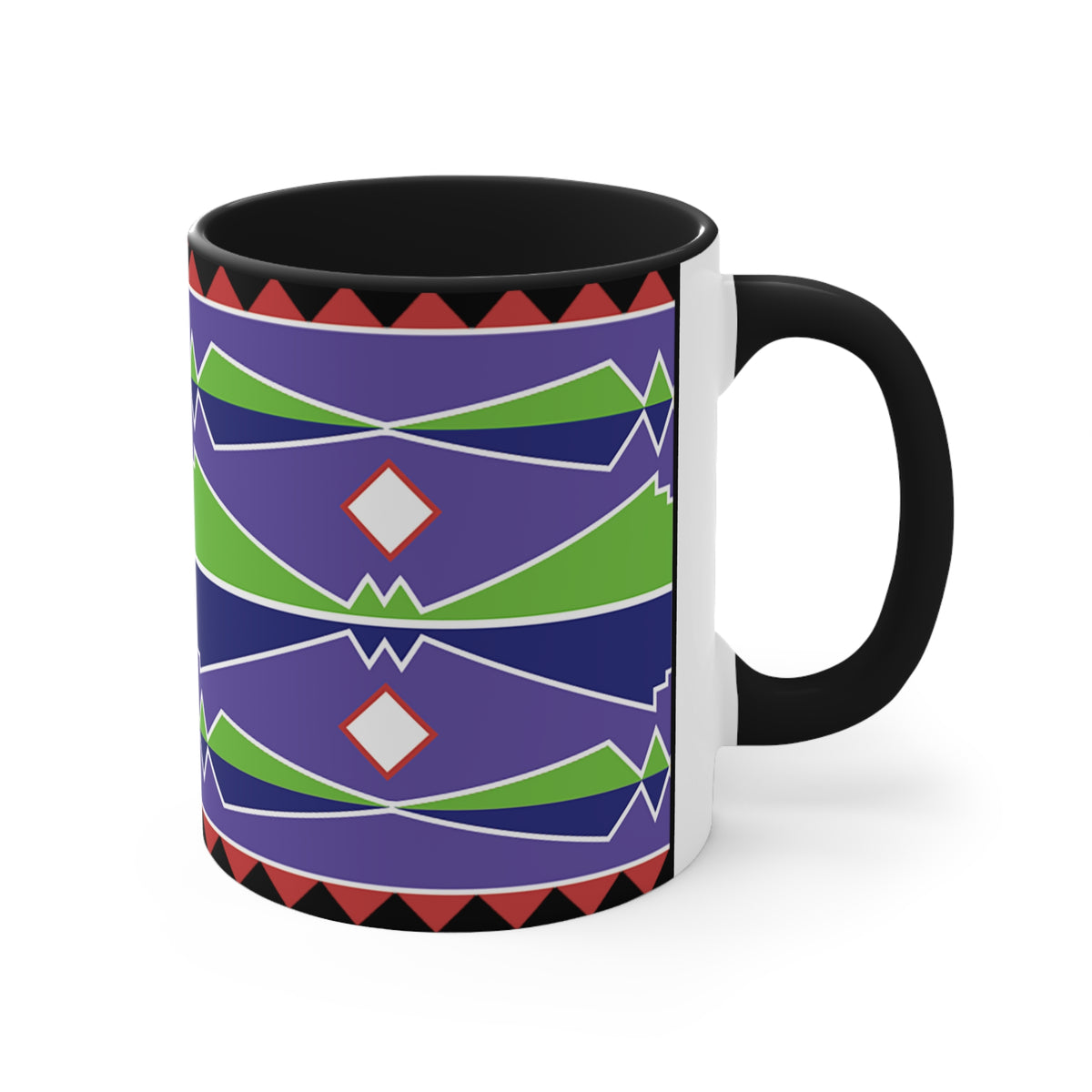 Native American Style Ribbonwork Mug