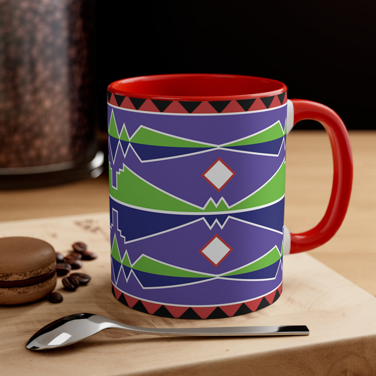 Native American Style Ribbonwork Mug