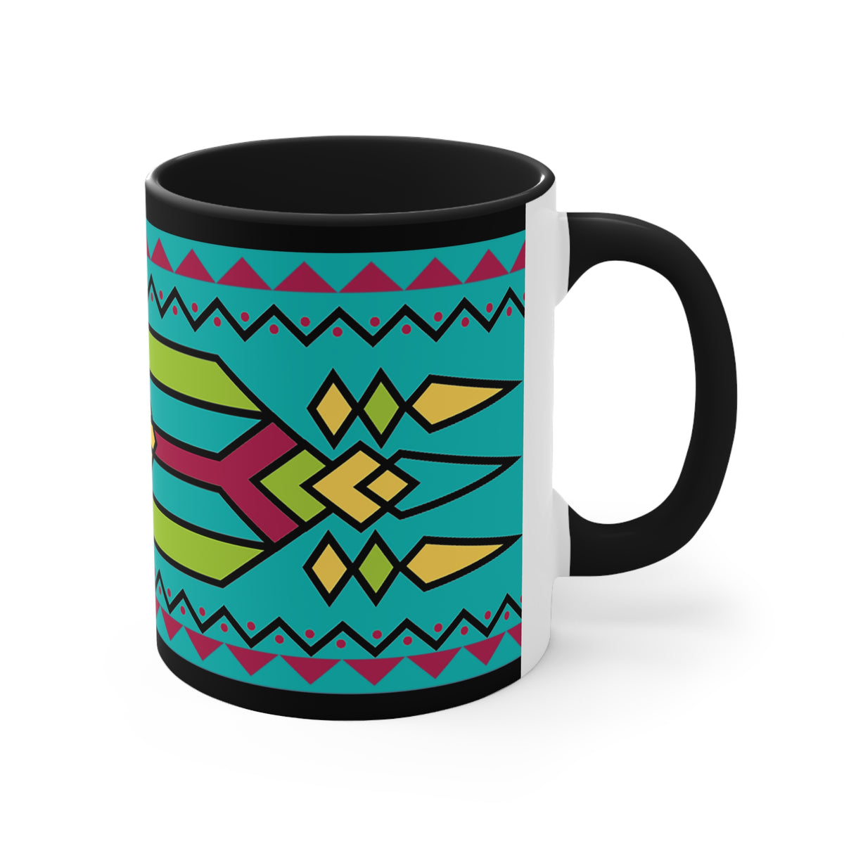 Native American Style Ribbonwork Mug