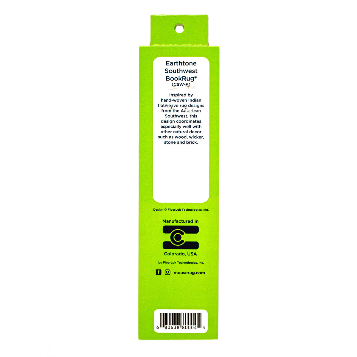 Earthtone Southwest BookRug - Book Mark