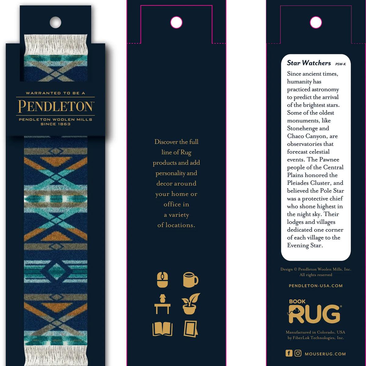 Pendleton Star Watchers Bookmark BookRug