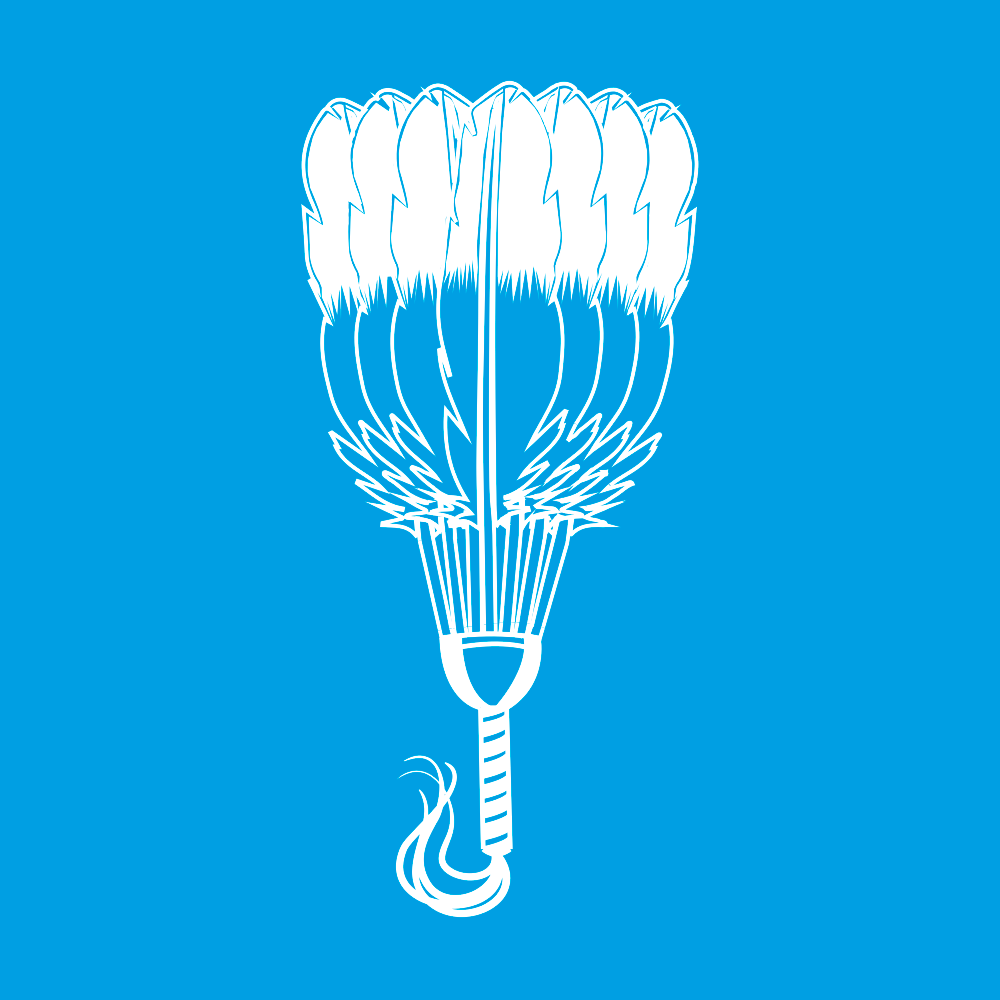 Pow Wow Fan Sticker