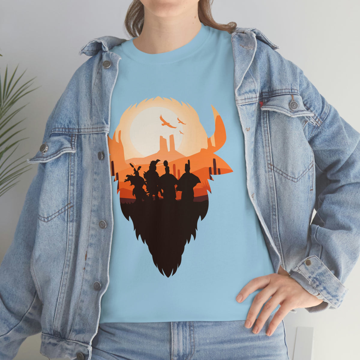 Pow Wow Buffalo Silhouette T-Shirt