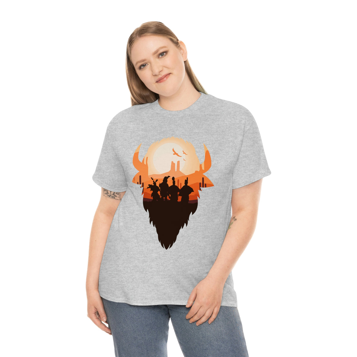 Pow Wow Buffalo Silhouette T-Shirt