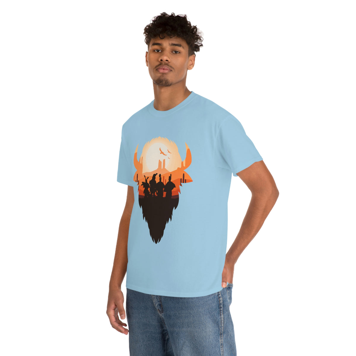 Pow Wow Buffalo Silhouette T-Shirt