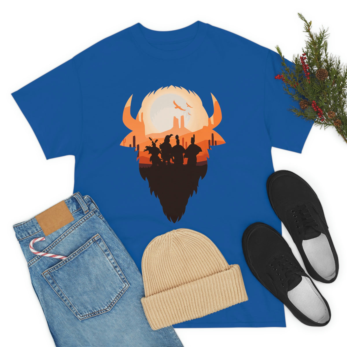 Pow Wow Buffalo Silhouette T-Shirt