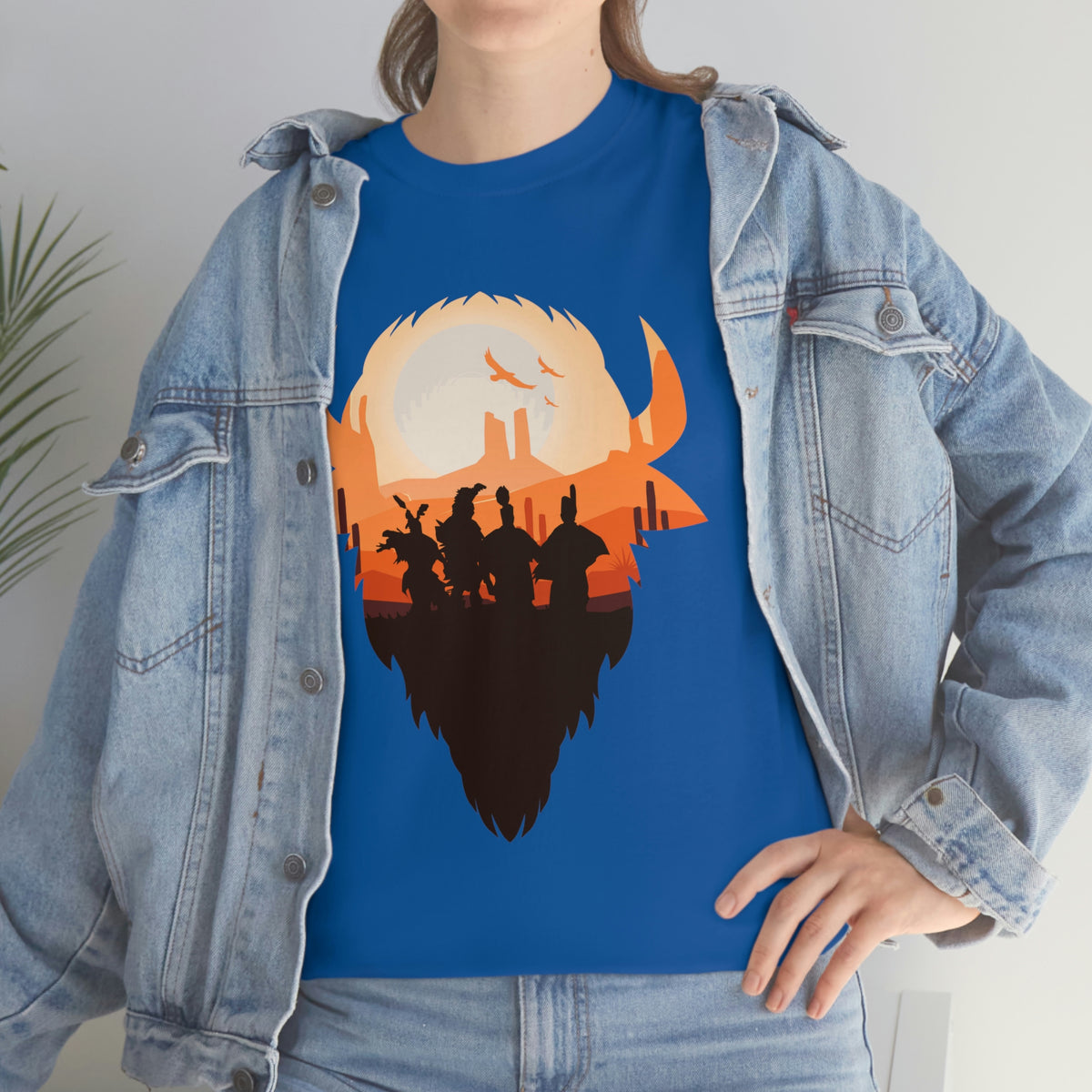 Pow Wow Buffalo Silhouette T-Shirt