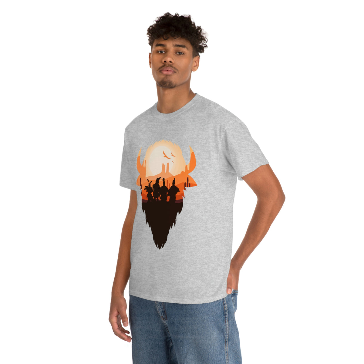 Pow Wow Buffalo Silhouette T-Shirt