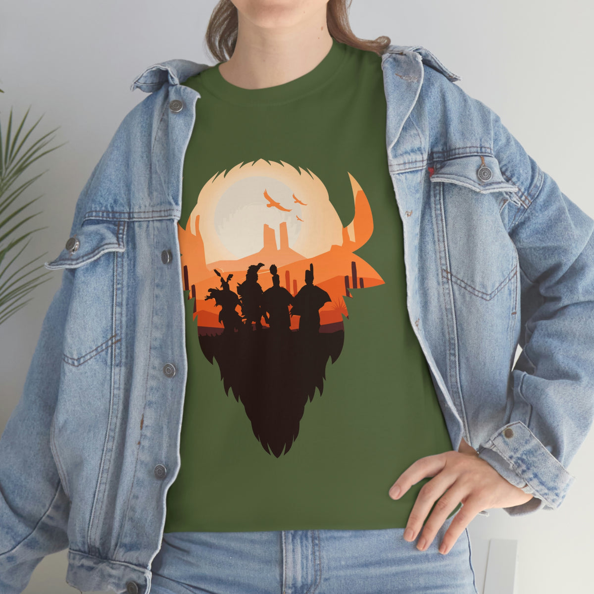 Pow Wow Buffalo Silhouette T-Shirt