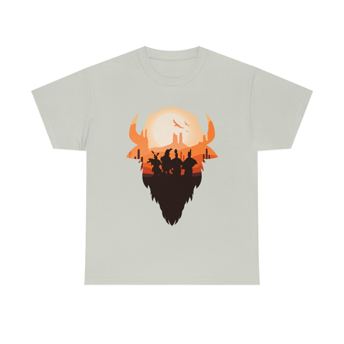 Pow Wow Buffalo Silhouette T-Shirt