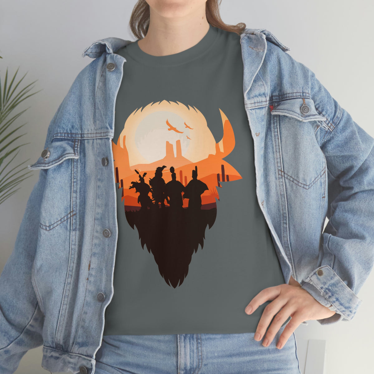 Pow Wow Buffalo Silhouette T-Shirt