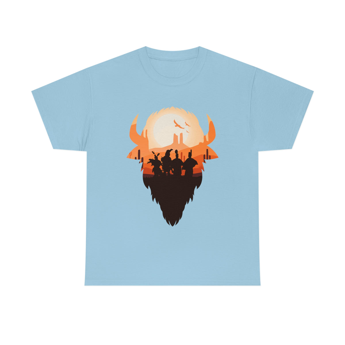Pow Wow Buffalo Silhouette T-Shirt