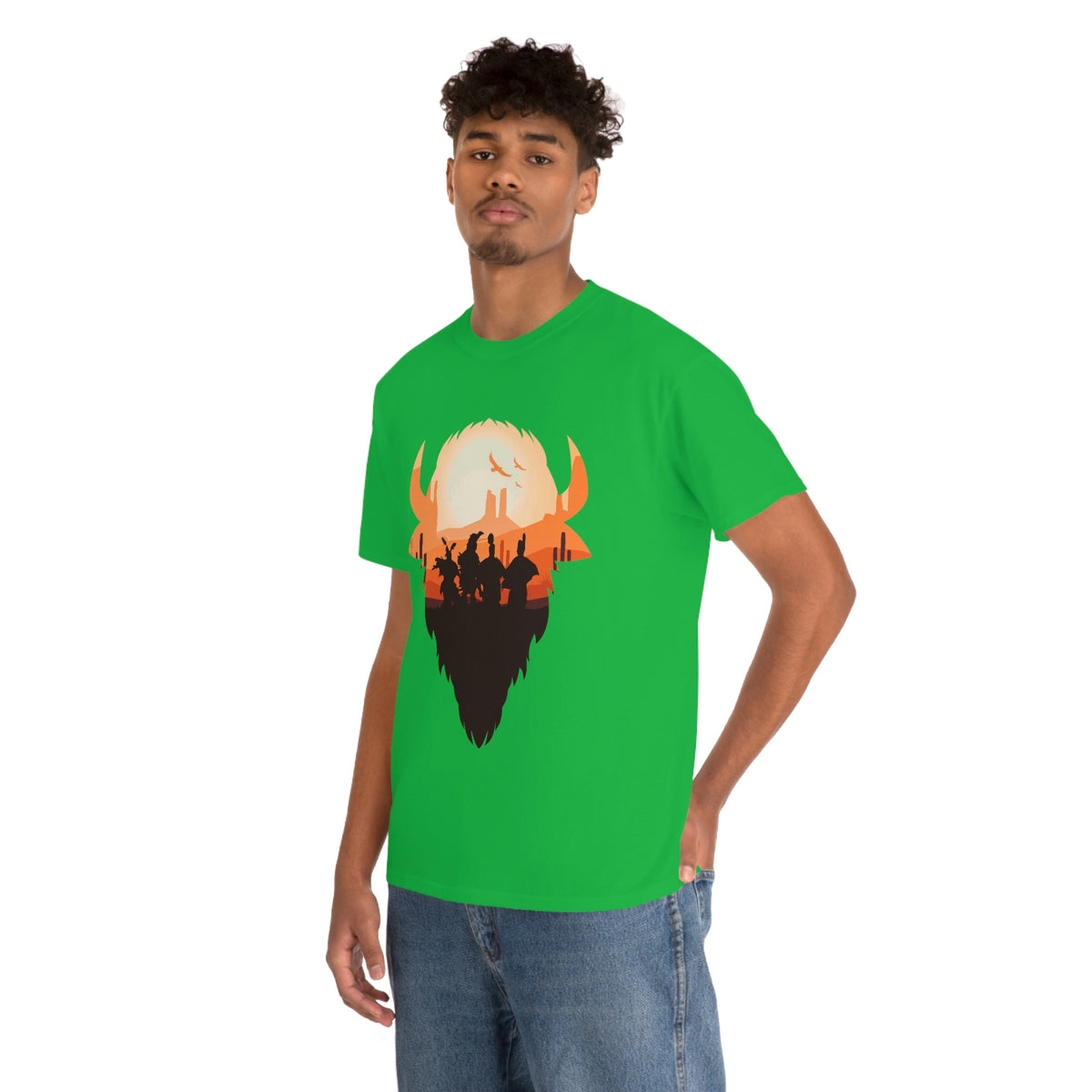 Pow Wow Buffalo Silhouette T-Shirt