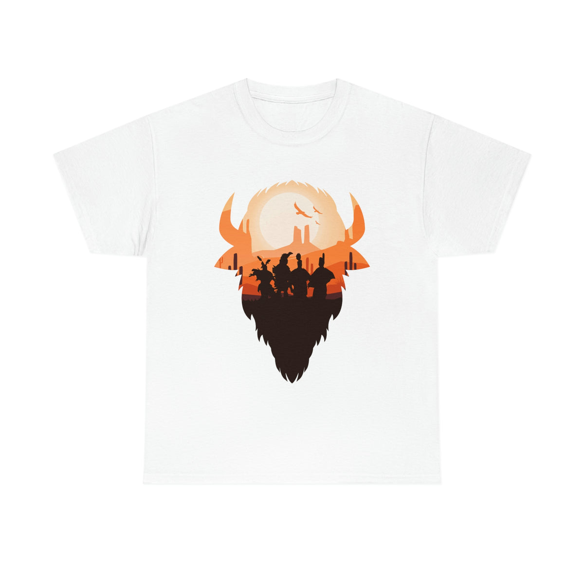 Pow Wow Buffalo Silhouette T-Shirt