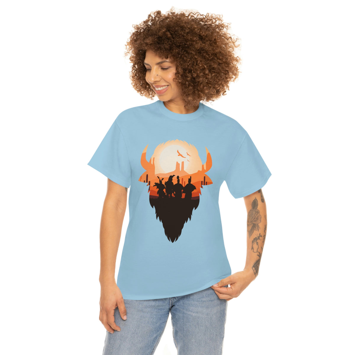 Pow Wow Buffalo Silhouette T-Shirt