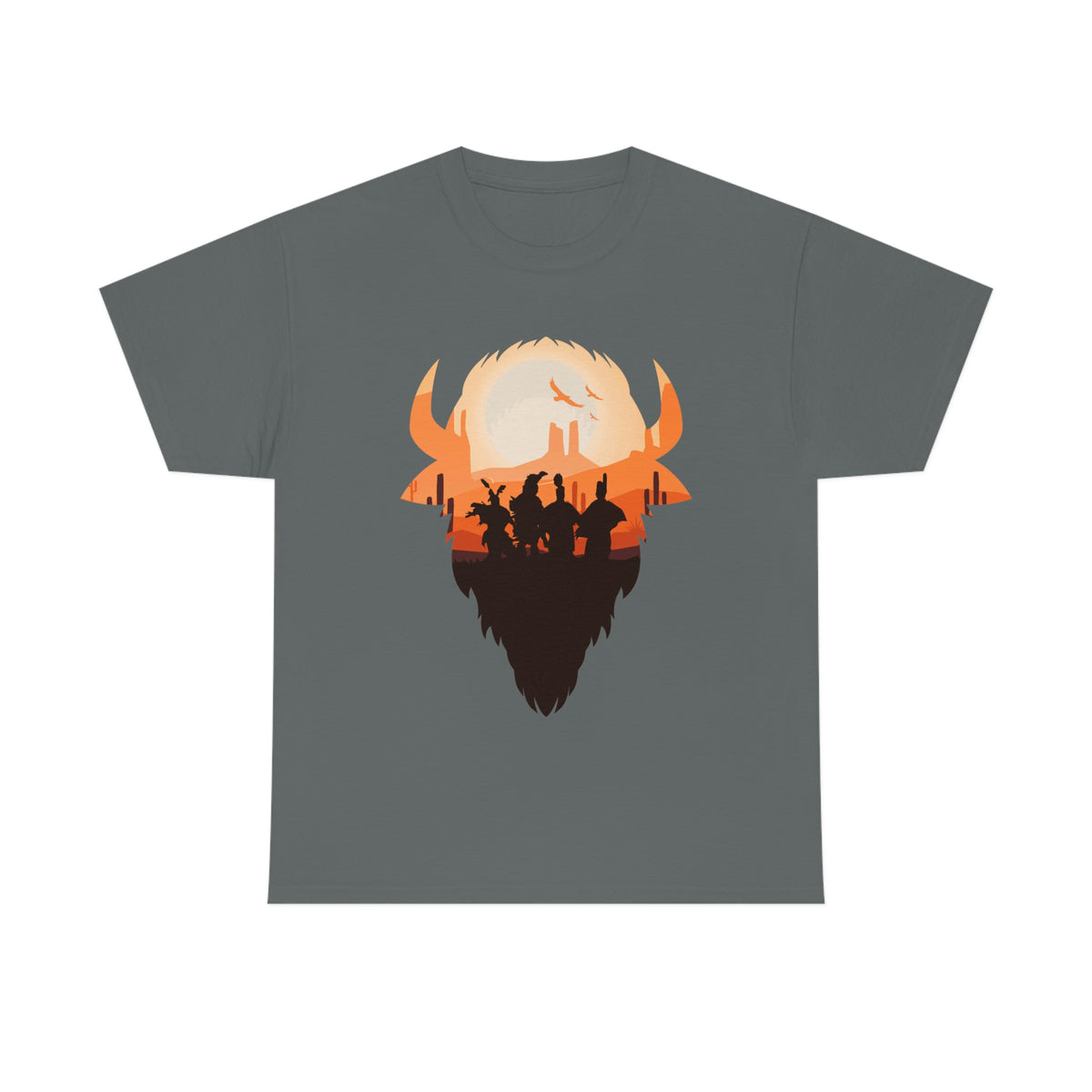Pow Wow Buffalo Silhouette T-Shirt