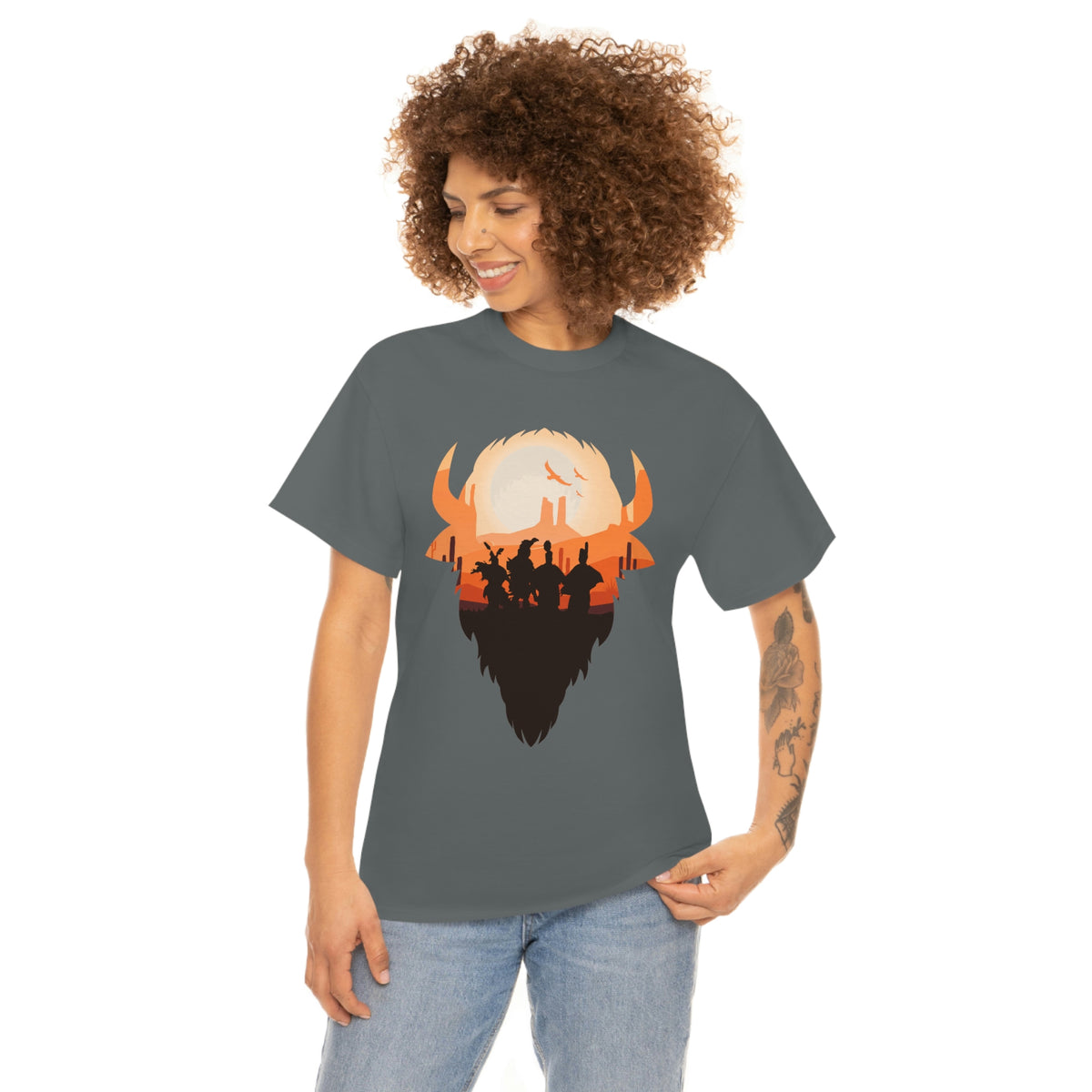 Pow Wow Buffalo Silhouette T-Shirt