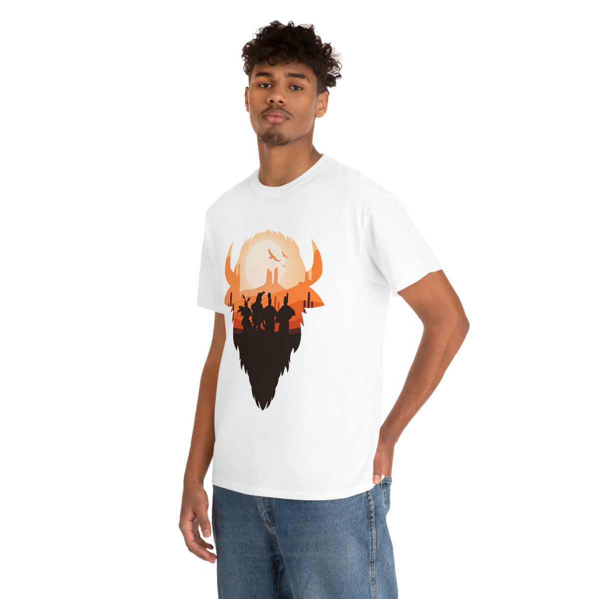 Pow Wow Buffalo Silhouette T-Shirt