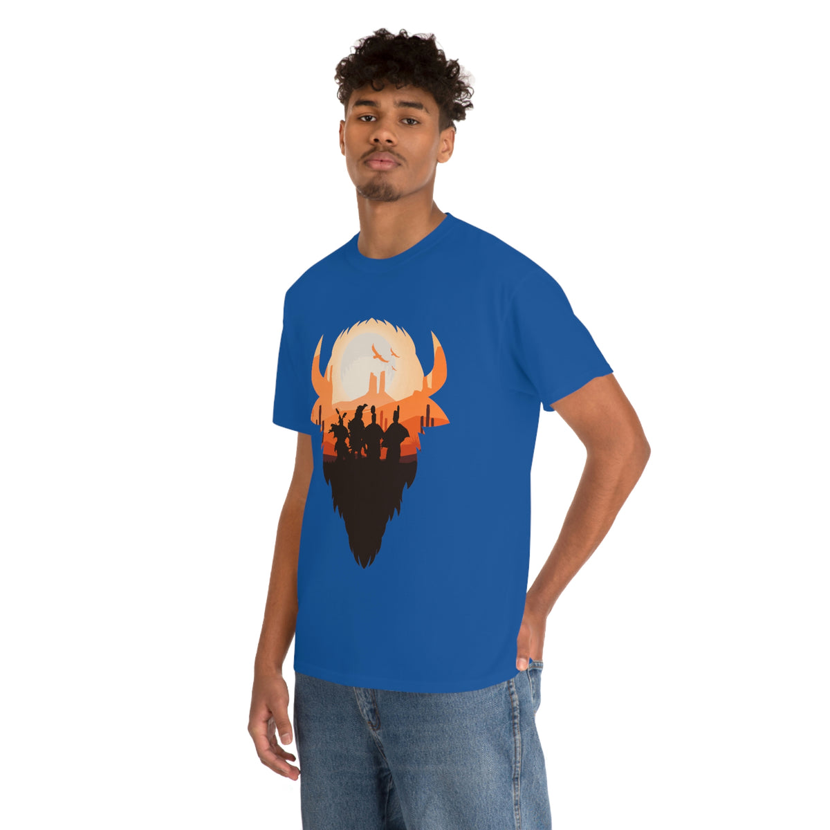 Pow Wow Buffalo Silhouette T-Shirt