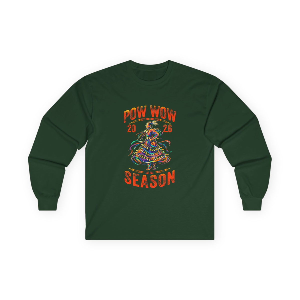 2026 Pow Wow Season Jingle Dress Long Sleeve T-Shirt