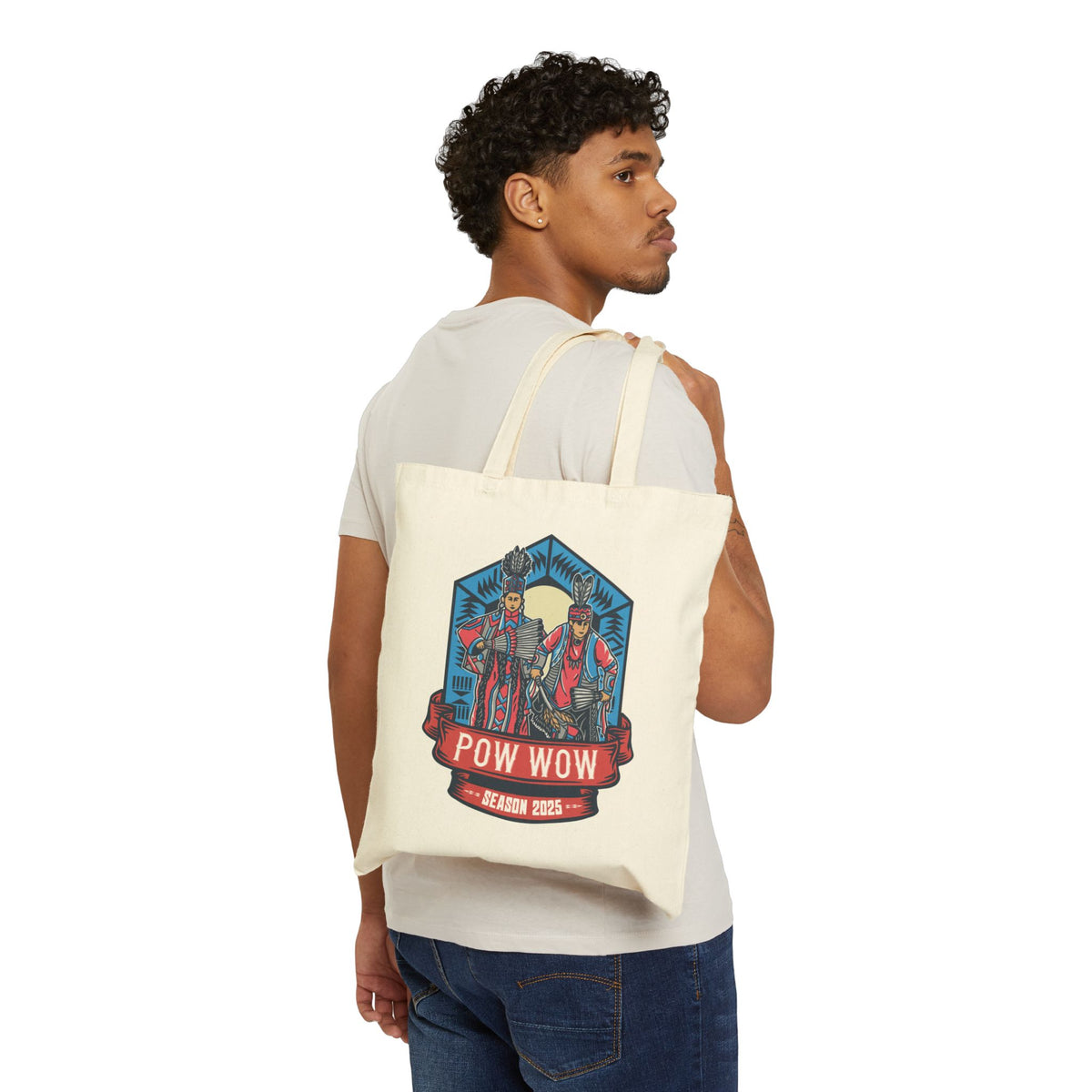 2025 Pow Wow Season - Cotton Canvas Tote Bag