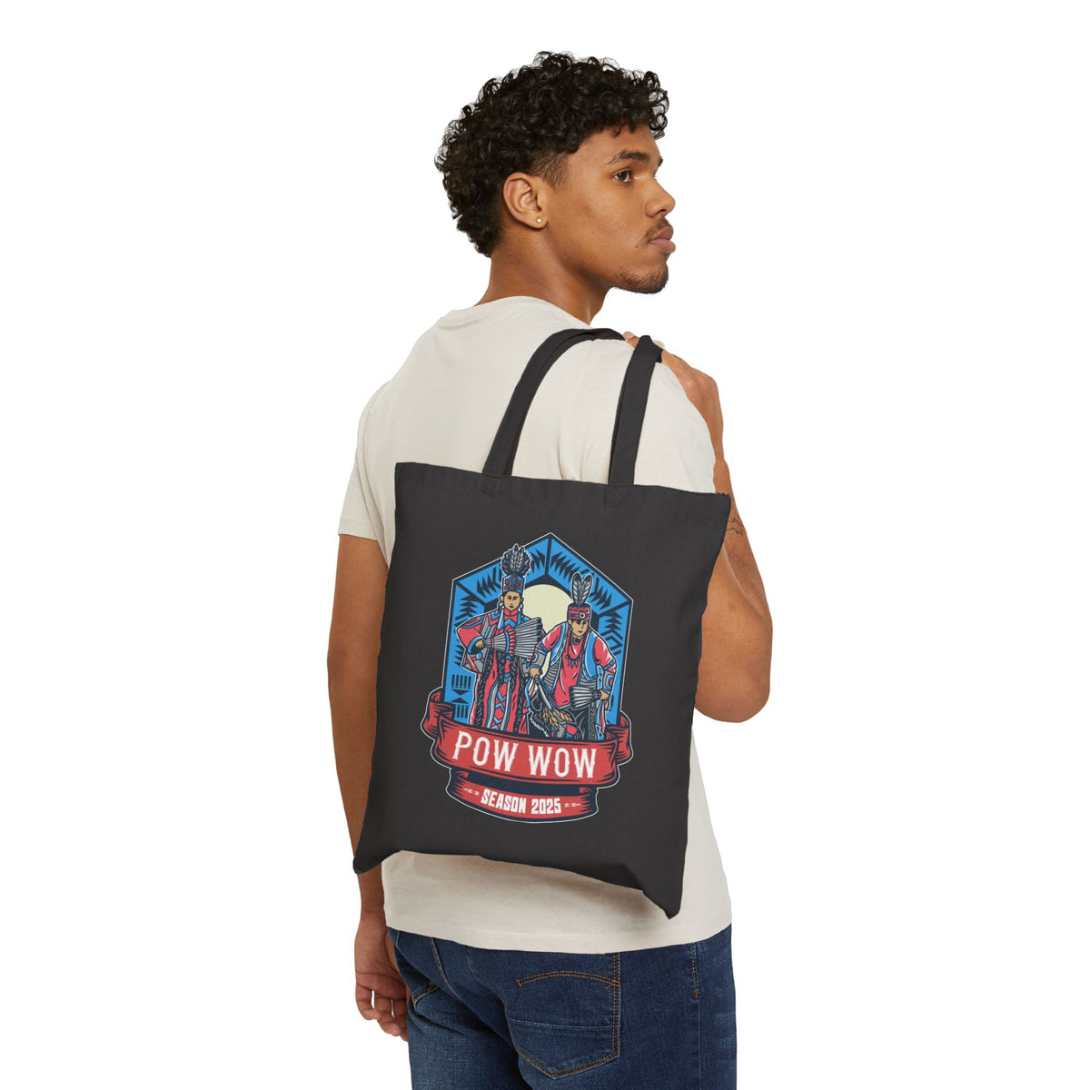 2025 Pow Wow Season - Cotton Canvas Tote Bag