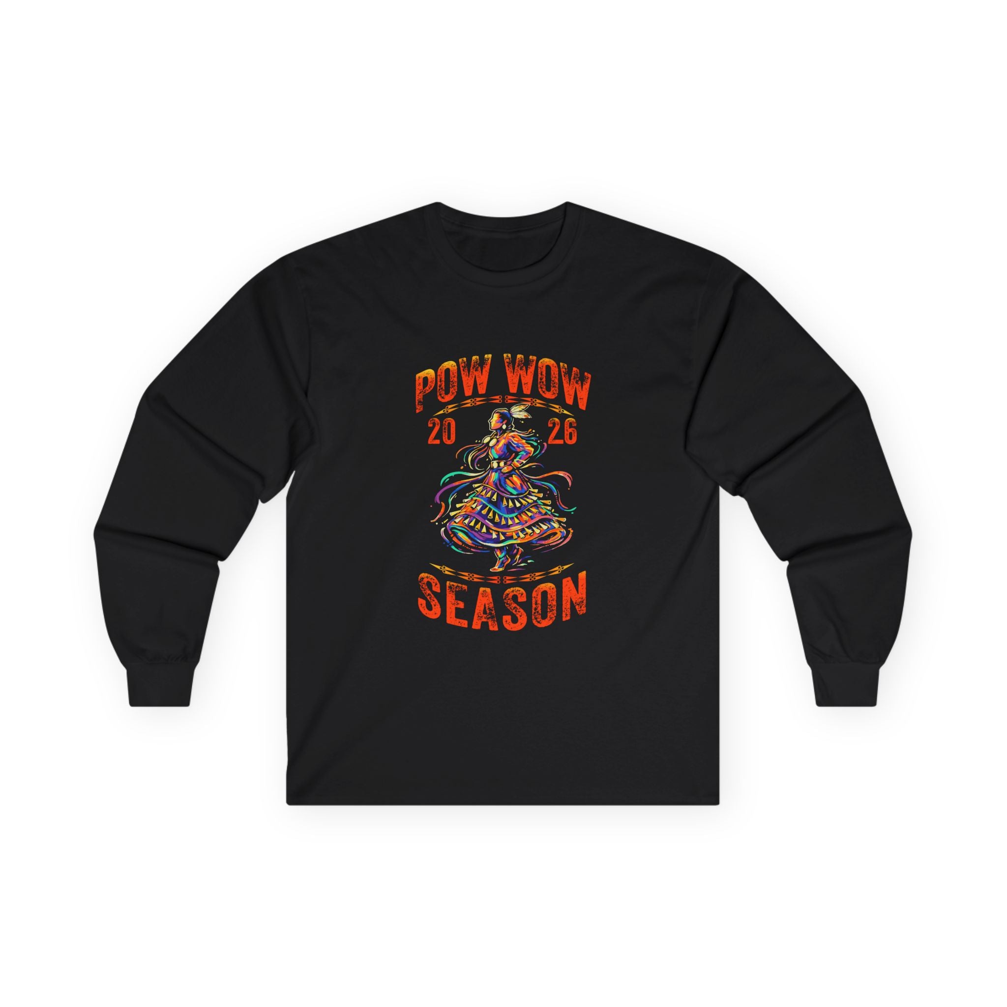 2026 Pow Wow Season Jingle Dress Long Sleeve T-Shirt – Pow Wow