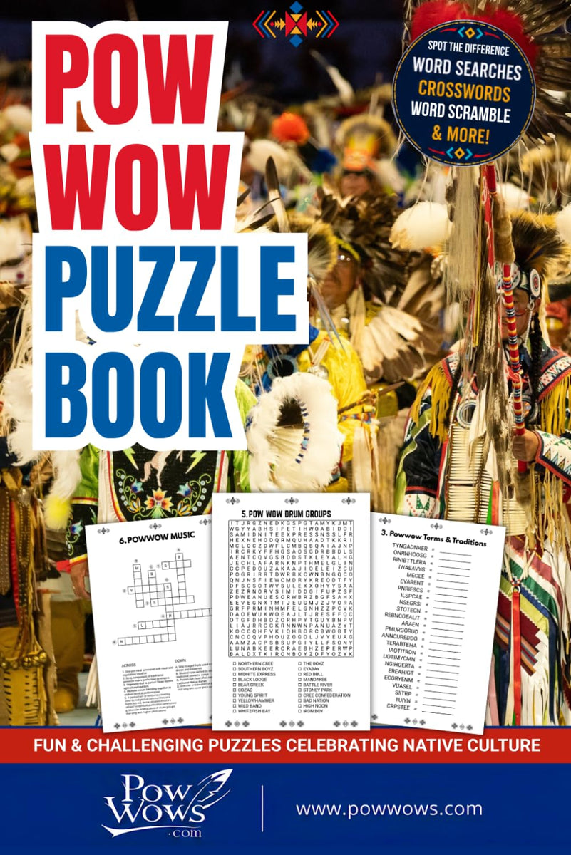 Pow Wow Puzzle Book: 50 Pages of Word Searches, Crosswords, Scrambles & More