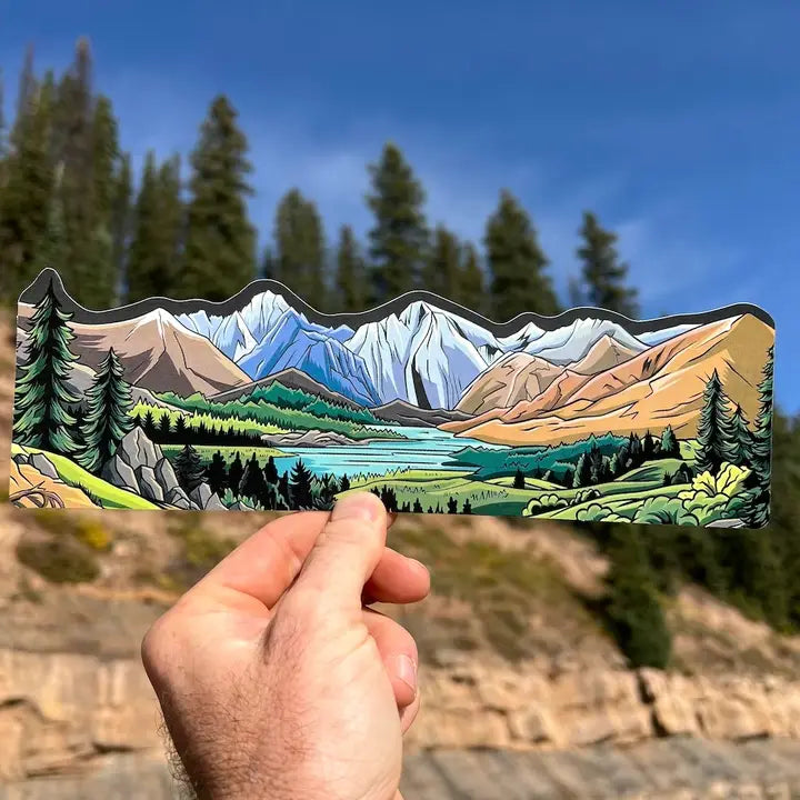 Mountain Hiking Sticker Wrap