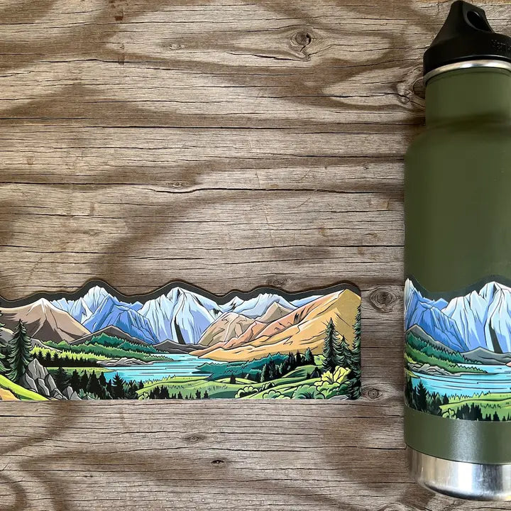 Mountain Hiking Sticker Wrap