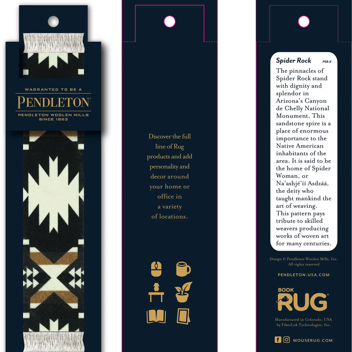 Pendleton Spider Rock Bookmark BookRug