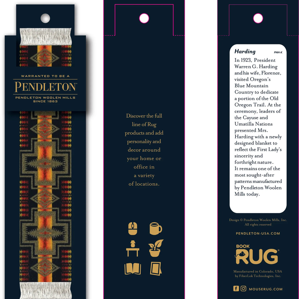 Pendleton Harding Bookmark BookRug