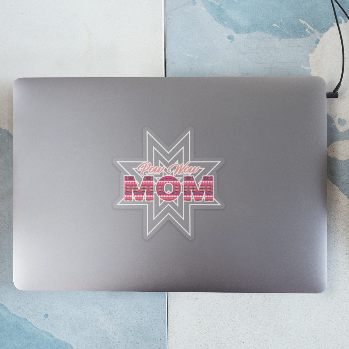 Pow Wow Mom Star Sticker