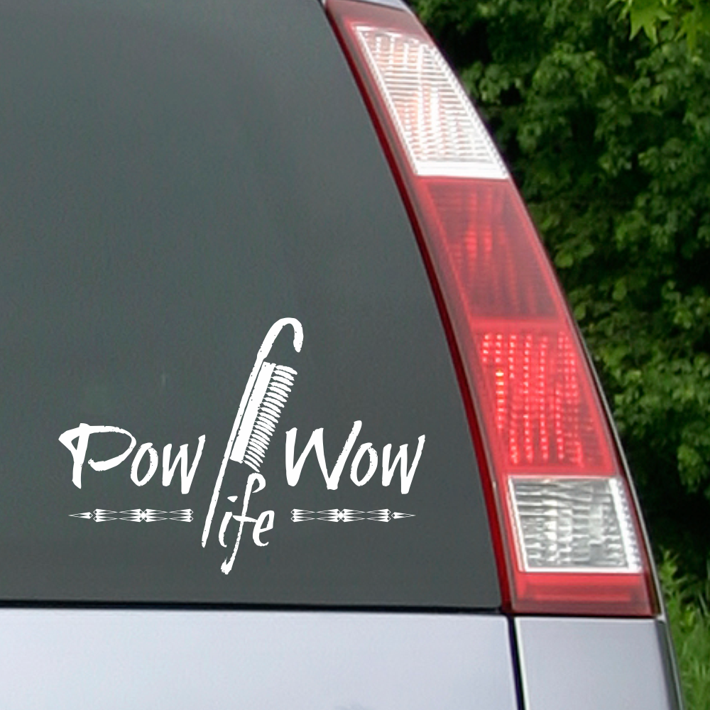 Pow Wow Life Sticker - Eagle Staff