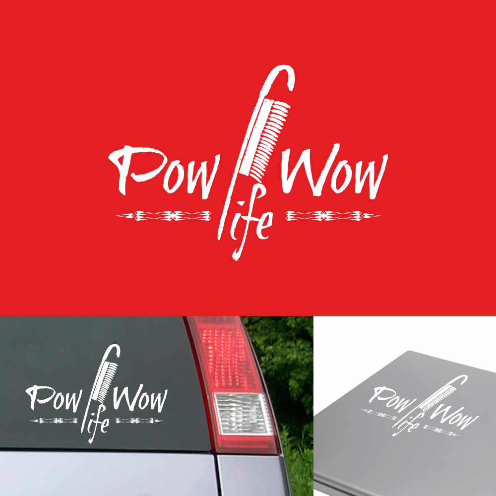 Pow Wow Life Sticker - Eagle Staff