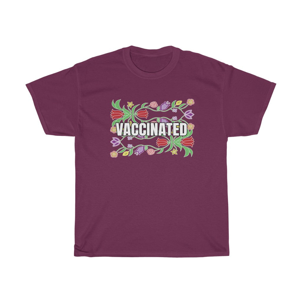 Vaccinated Floral T-Shirt