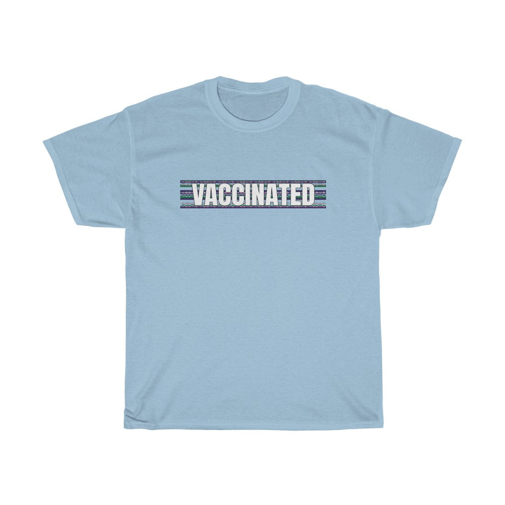 Vaccinated Ribbonwork Pattern T-Shirt