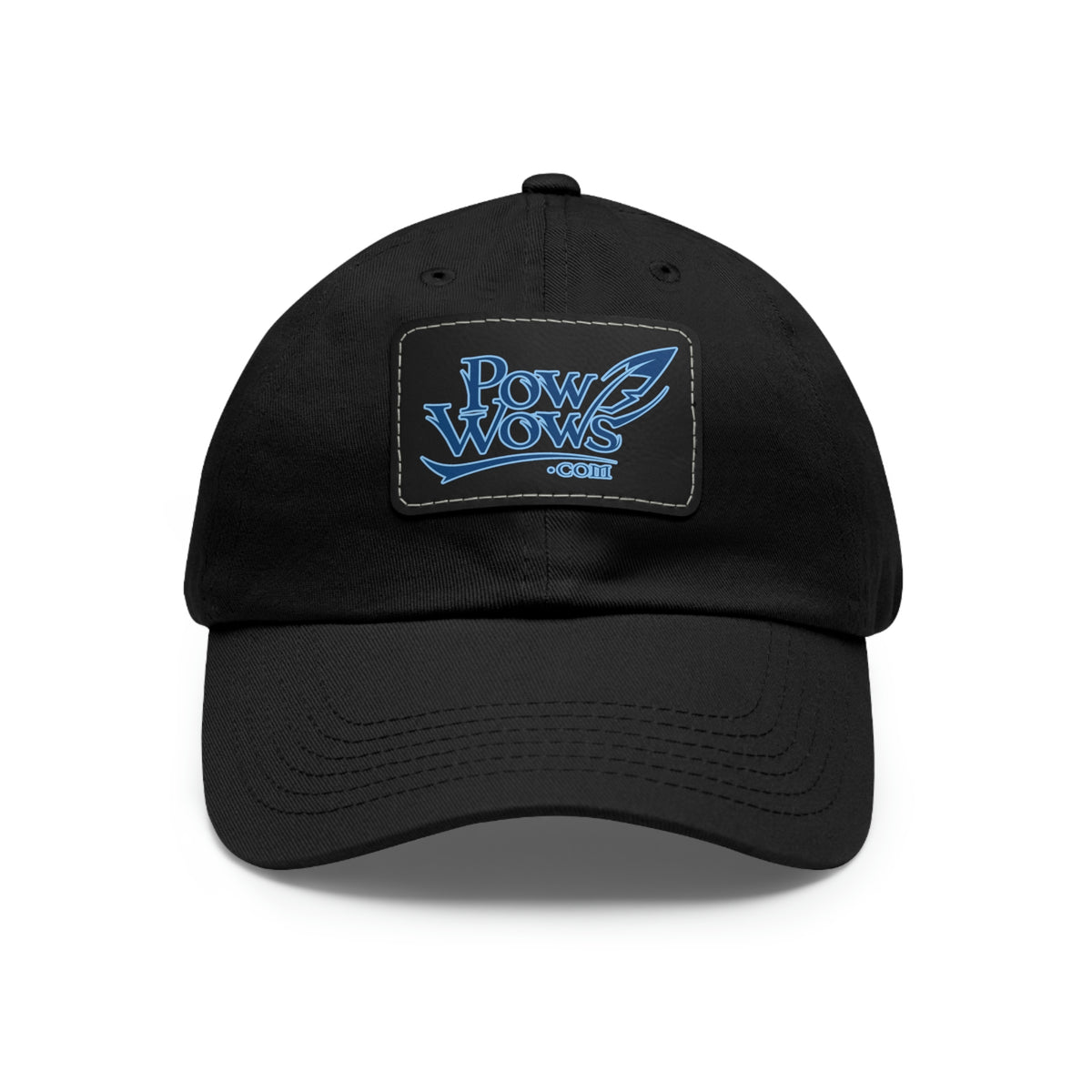 PowWows.com Leather Patch Hat