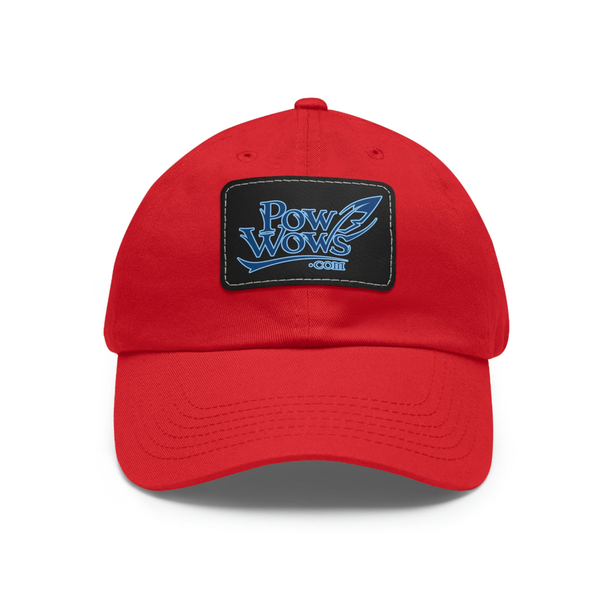 PowWows.com Leather Patch Hat