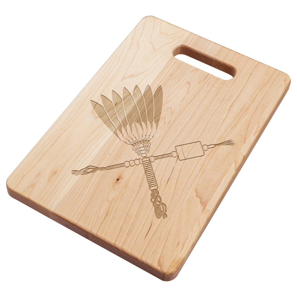 Fan and Rattle Maple Cutting Board